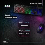 قیمت و خرید کیبورد و ماوس گیمینگ UCTECH مدل 3080G