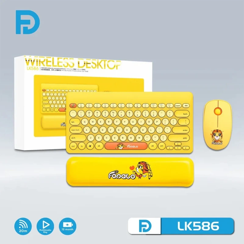 خرید کیبورد و ماوس فانتزی LK586