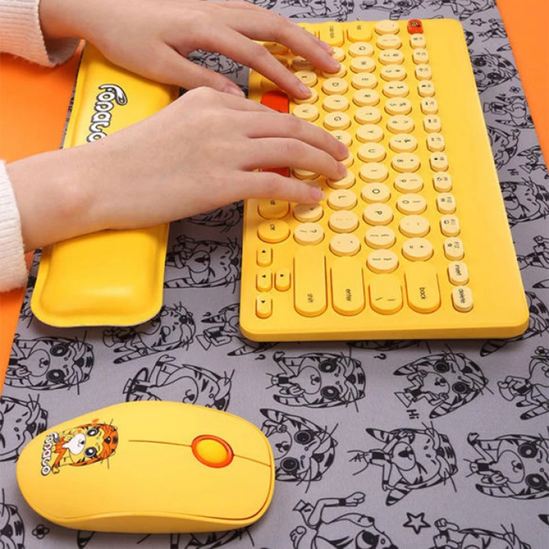 کیبورد و موس LK586 رنگ زرد