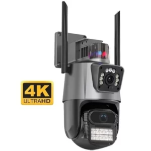 دوربین مداربسته سیم کارت خور دو لنزه چرخشی مدل V380PRO
