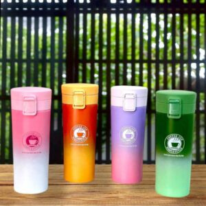 قمقمه تراول ماگ 350ml قفل دار طرح پاستیلی اورجینال