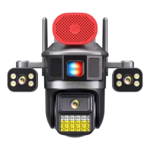 دوربین سیمکارتی 3 لنز پلیسی چرخشی آژیر دار