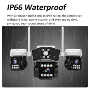 دوربین سیمکارتی 3 لنز چرخشی اوکم پرو o-kam pro با سه زاویه متفاوت