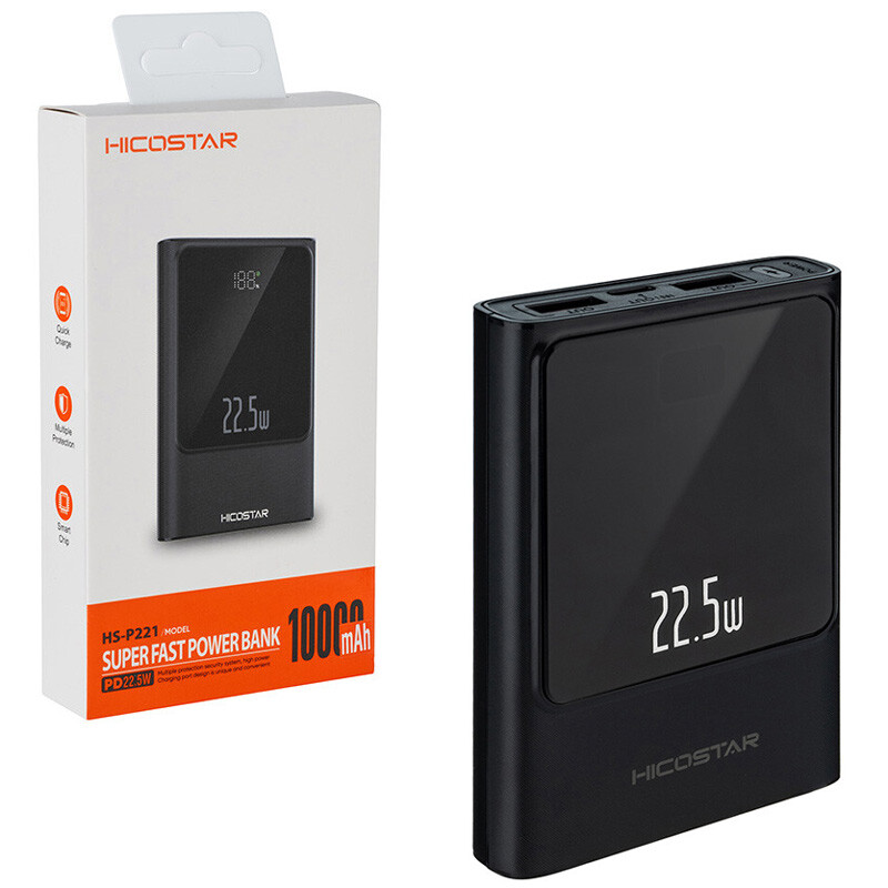 پاور بانک فست شارژ هایکو استار 22.5W مدل HS-P221 ظرفیت 10000 میلی آمپر ساعت