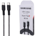 کابل دو سر تایپ سی فست شارژ 60 وات سامسونگ طول 1 متر