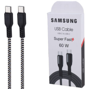 کابل دو سر تایپ سی فست شارژ 60 وات سامسونگ طول 1 متر