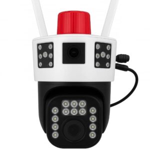 دوربین مداربسته وای فای WIFI دو لنز سه تصویر مدل V380 کد 2