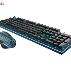 ماوس و کیبورد با سیم گیمینگ رپو مدل V100S