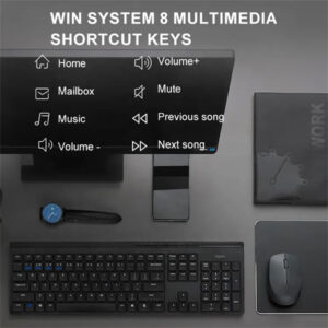 کیبورد و ماوس بی سیم رپو Rapoo مدل 8100G