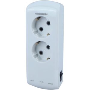 محافظ برق یخچال دیجیتال 2 خانه ارت دار فروزش Lotus LT200DW