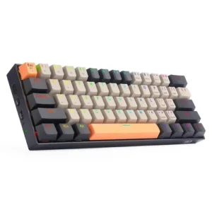 کیبورد بی سیم و باسیم مکانیکال گیمینگ ردراگون مدل DRACONIC K530 PRO سوییچ قهوه ای