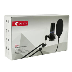 میکروفون کندانسور و پایه لرزشگیر Yanmai Q9 Plus + پاپ فیلتر