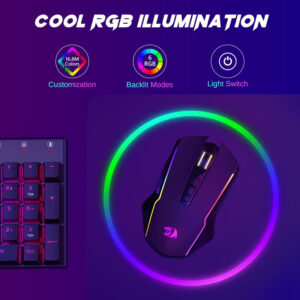 ماوس بی سیم گیمینگ ردراگون مدل M914 RGB
